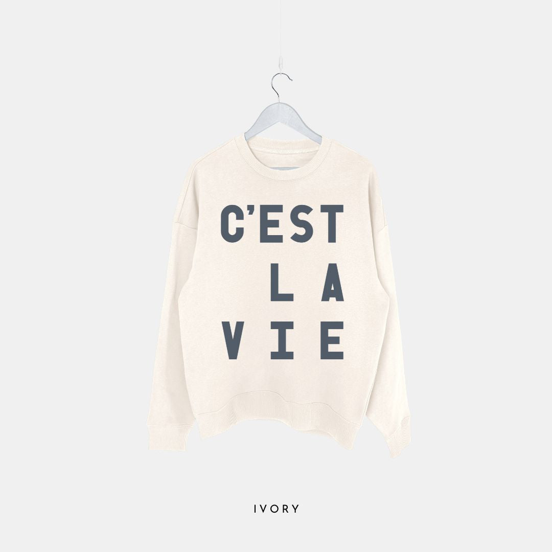 C'est La Vie - Premium Organic Oversized Sweatshirt
