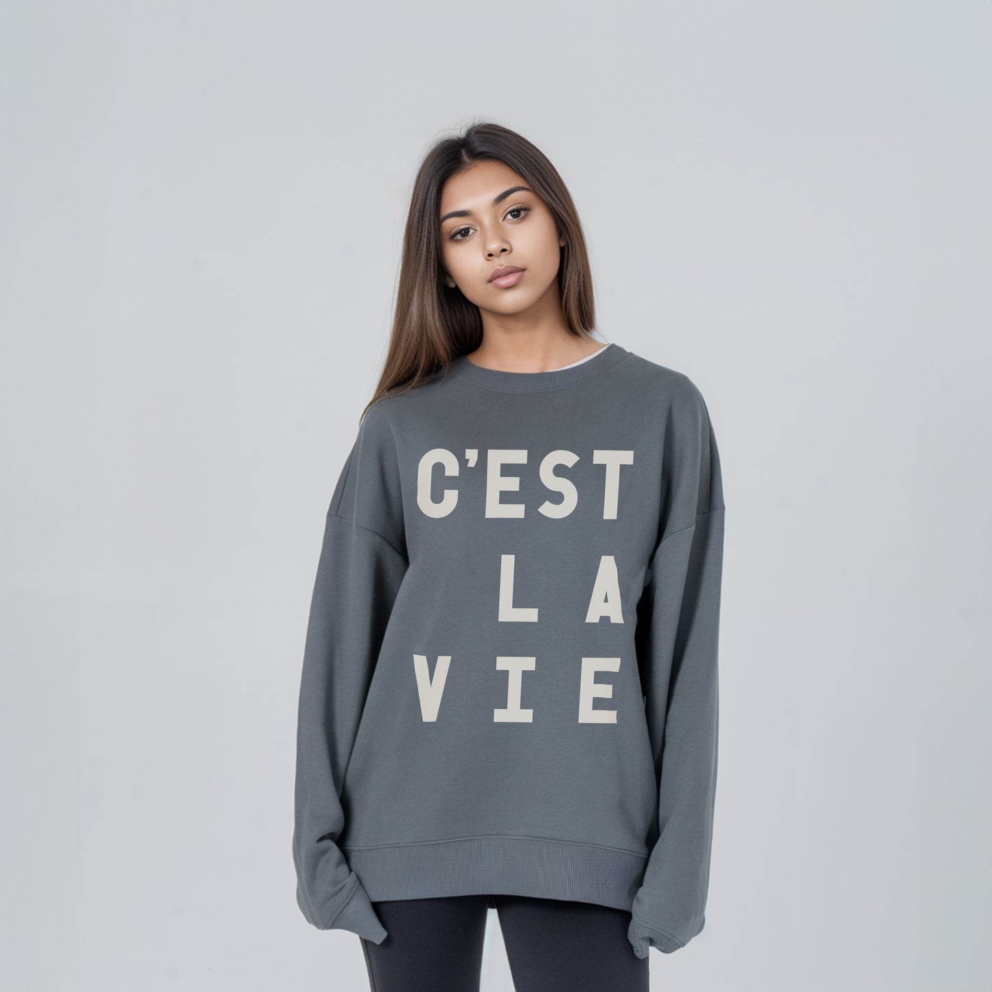 C'est La Vie - Premium Organic Oversized Sweatshirt