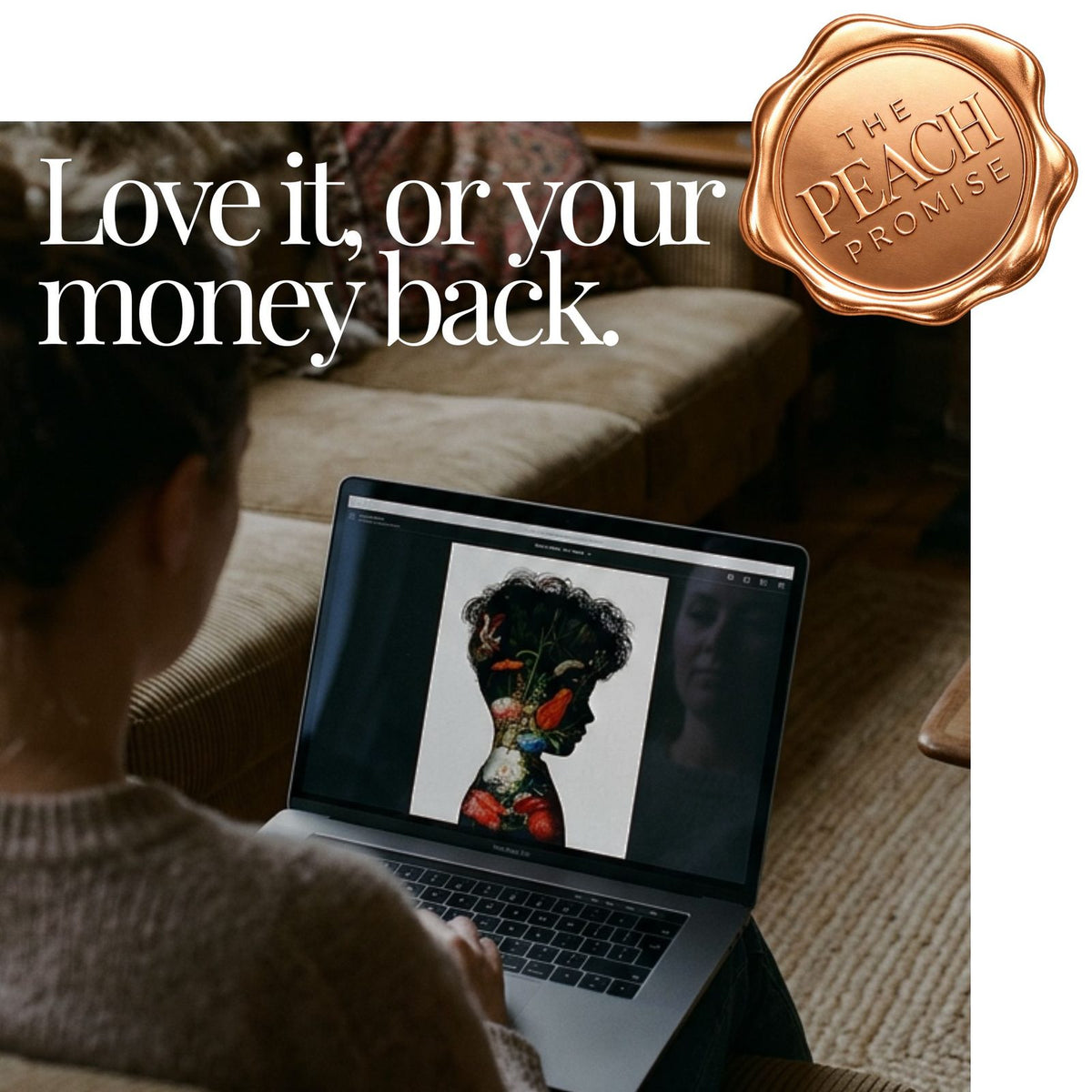 The Peach Promise: love your Little Peach portrait, or your money back