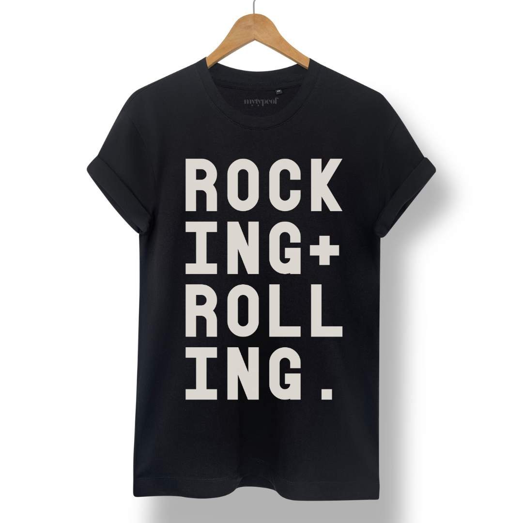 Rocking + Rolling Tee - burnt peach.