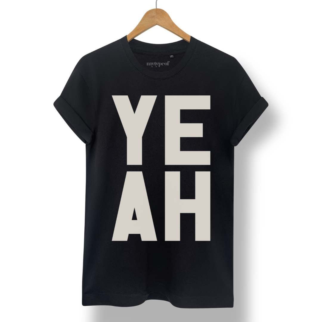 YEAH | Black | M - burnt peach.