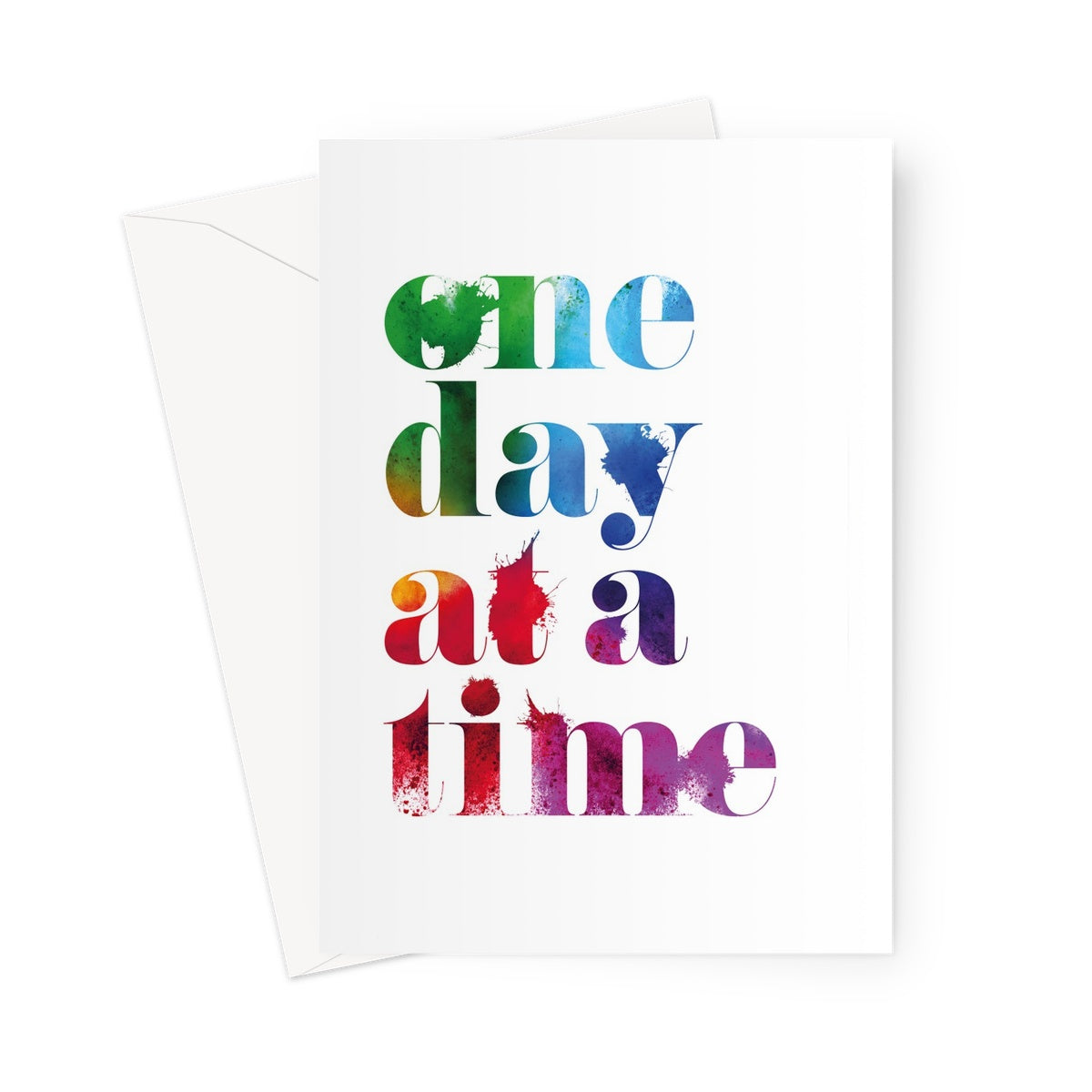 ONE DAY - Rainbow Greeting Card