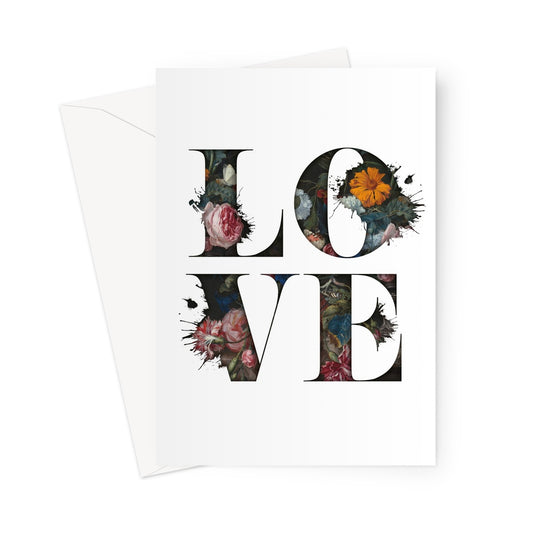 LOVE - Old Rose Greeting Card