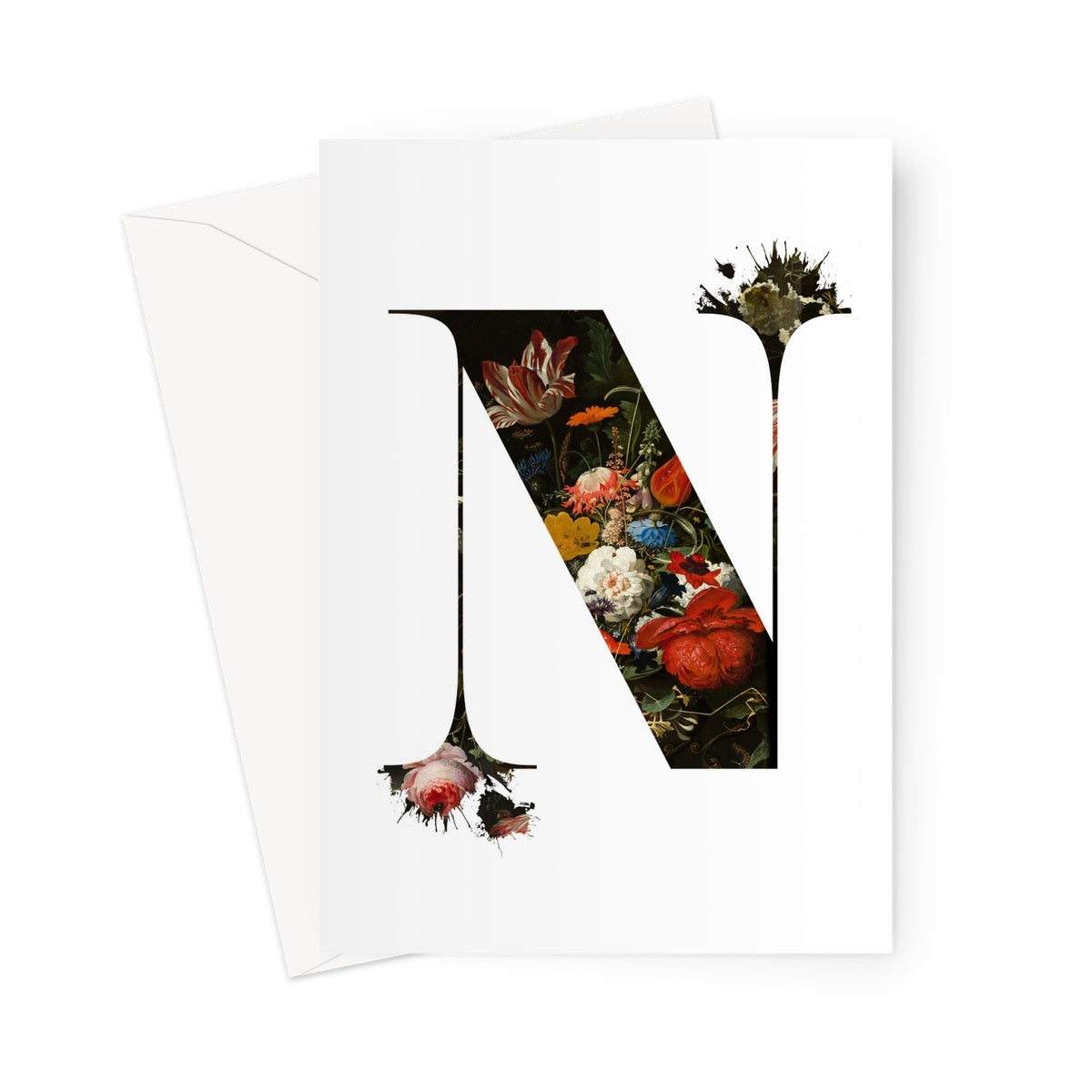 MY TYPE OF BLOOMS - N Greeting Card