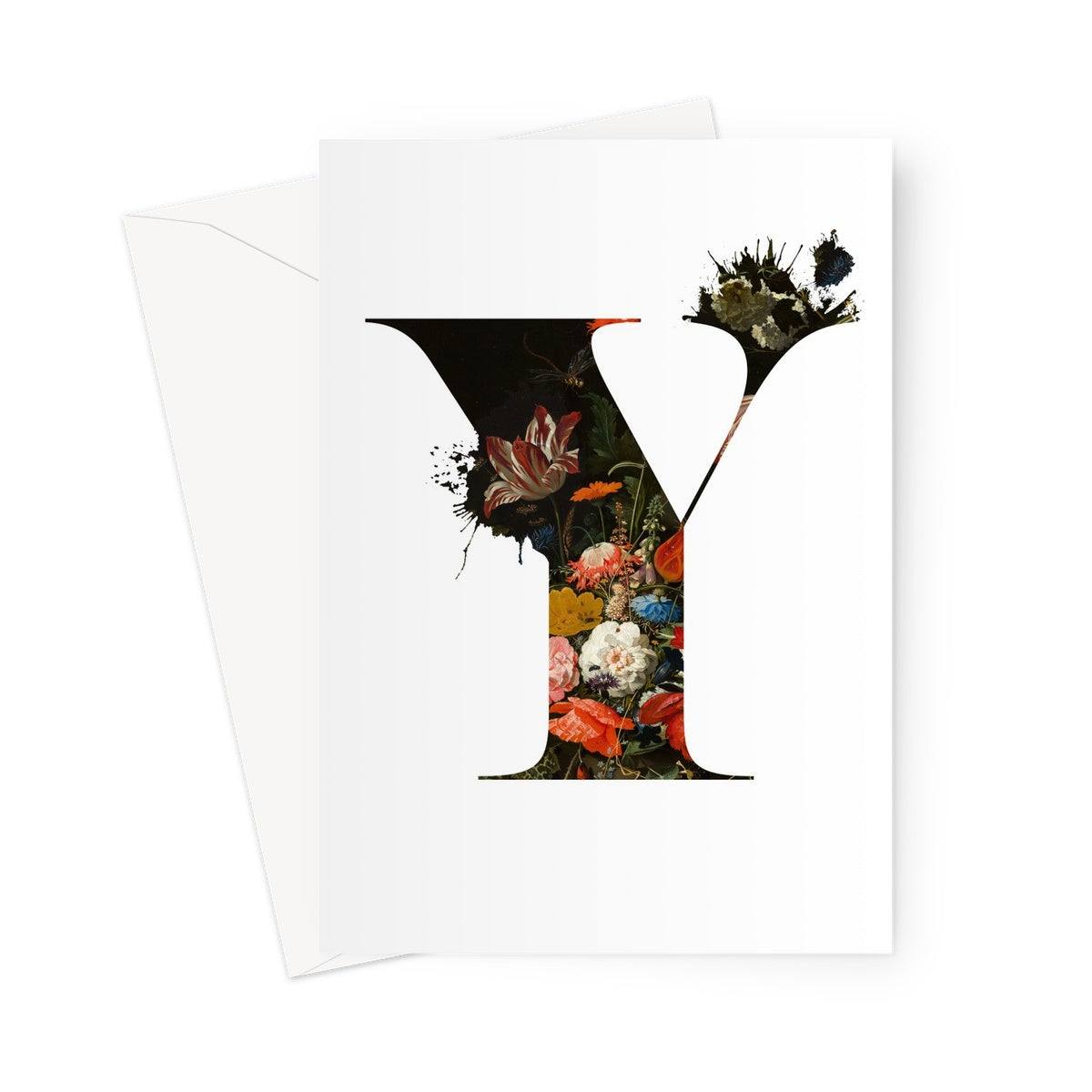 MY TYPE OF BLOOMS - Y Greeting Card