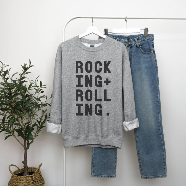 ROCKING + ROLLING – burnt peach.