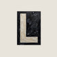Letter L oil paint texture typography print on off white background