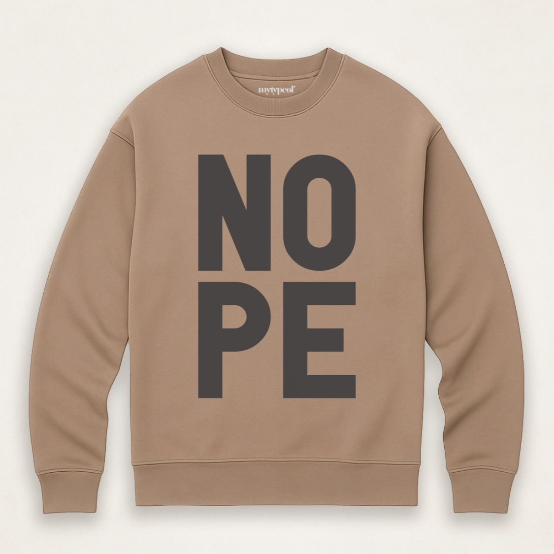 NOPE - Premium Organic Unisex Oversized Sweatshirt