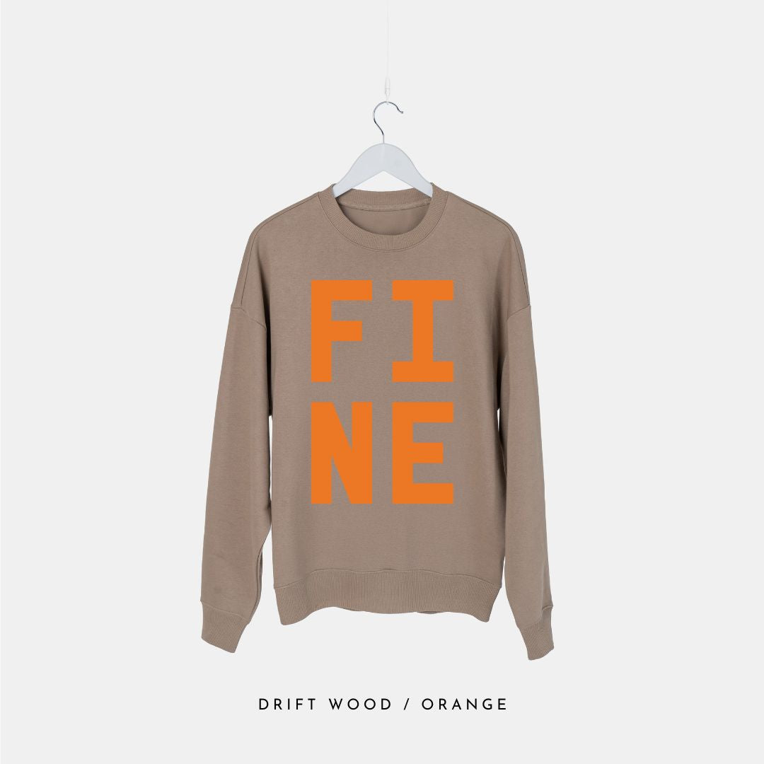 FINE - Premium Organic Oversized Unisex Sweatshirt