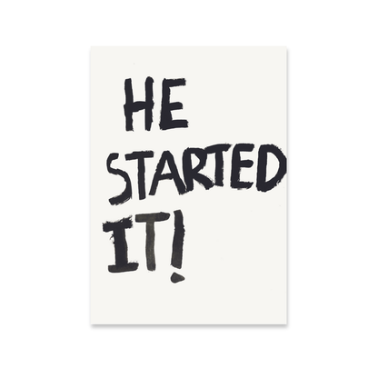 Who Started It? ( Printable )