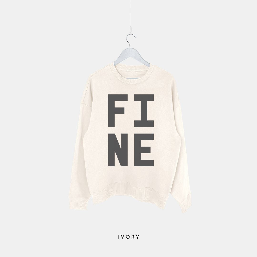 FINE - Premium Organic Oversized Unisex Sweatshirt