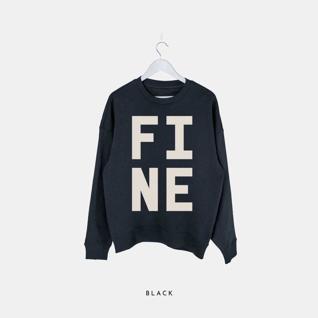 FINE - Premium Organic Oversized Unisex Sweatshirt