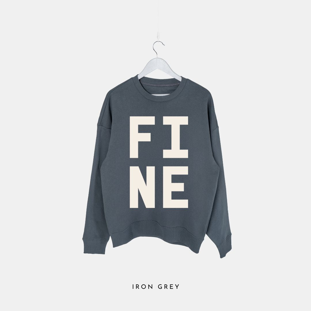 FINE - Premium Organic Oversized Unisex Sweatshirt