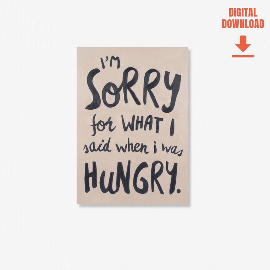 Hangry | pAInt collection | Digital Download
