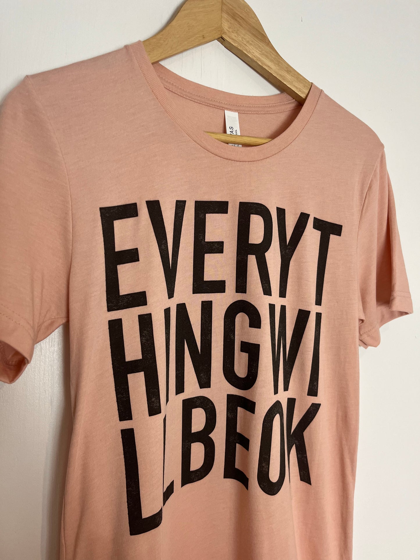 Everything Will Be Ok - Peach Heather- S