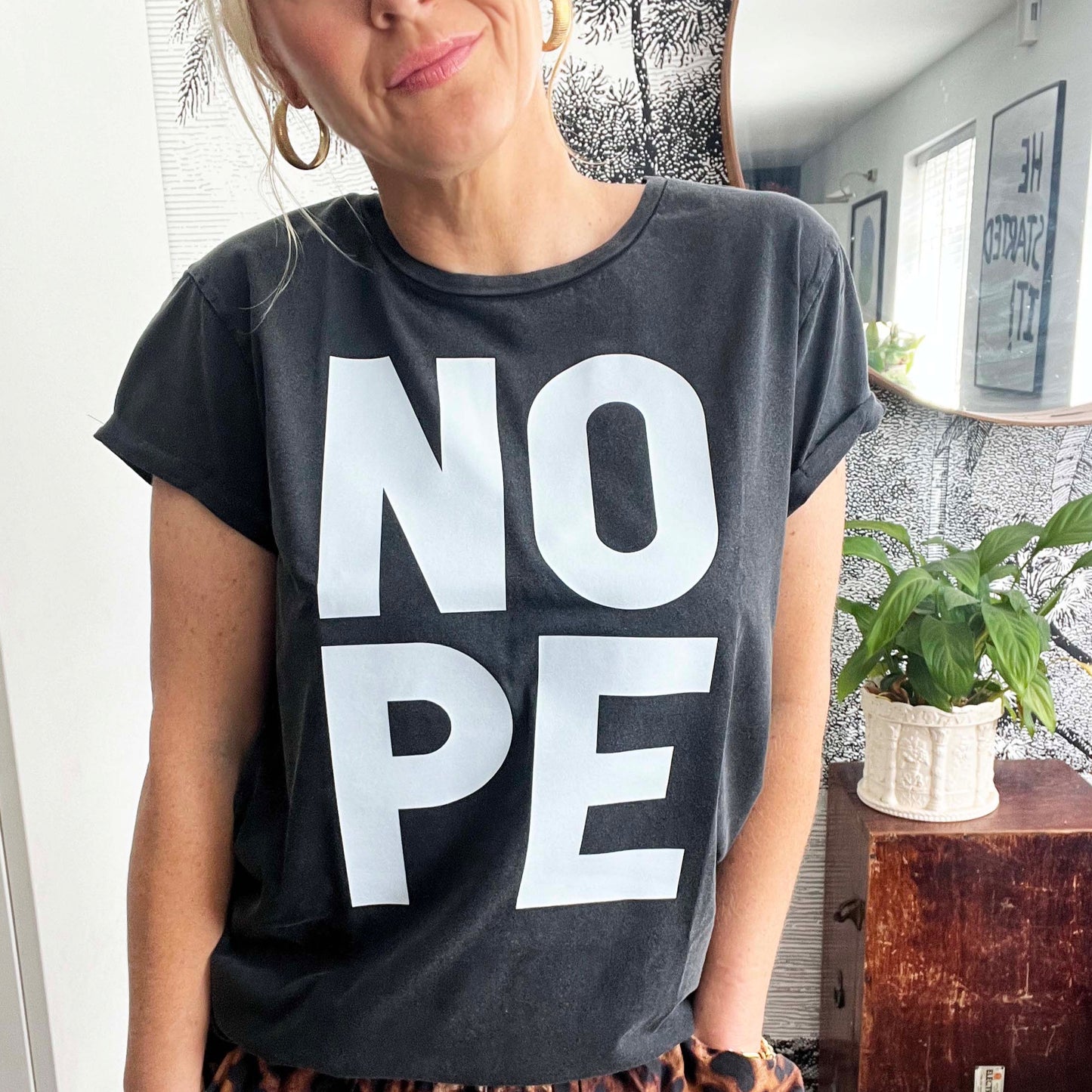 NOPE - Women's Roll Sleeve