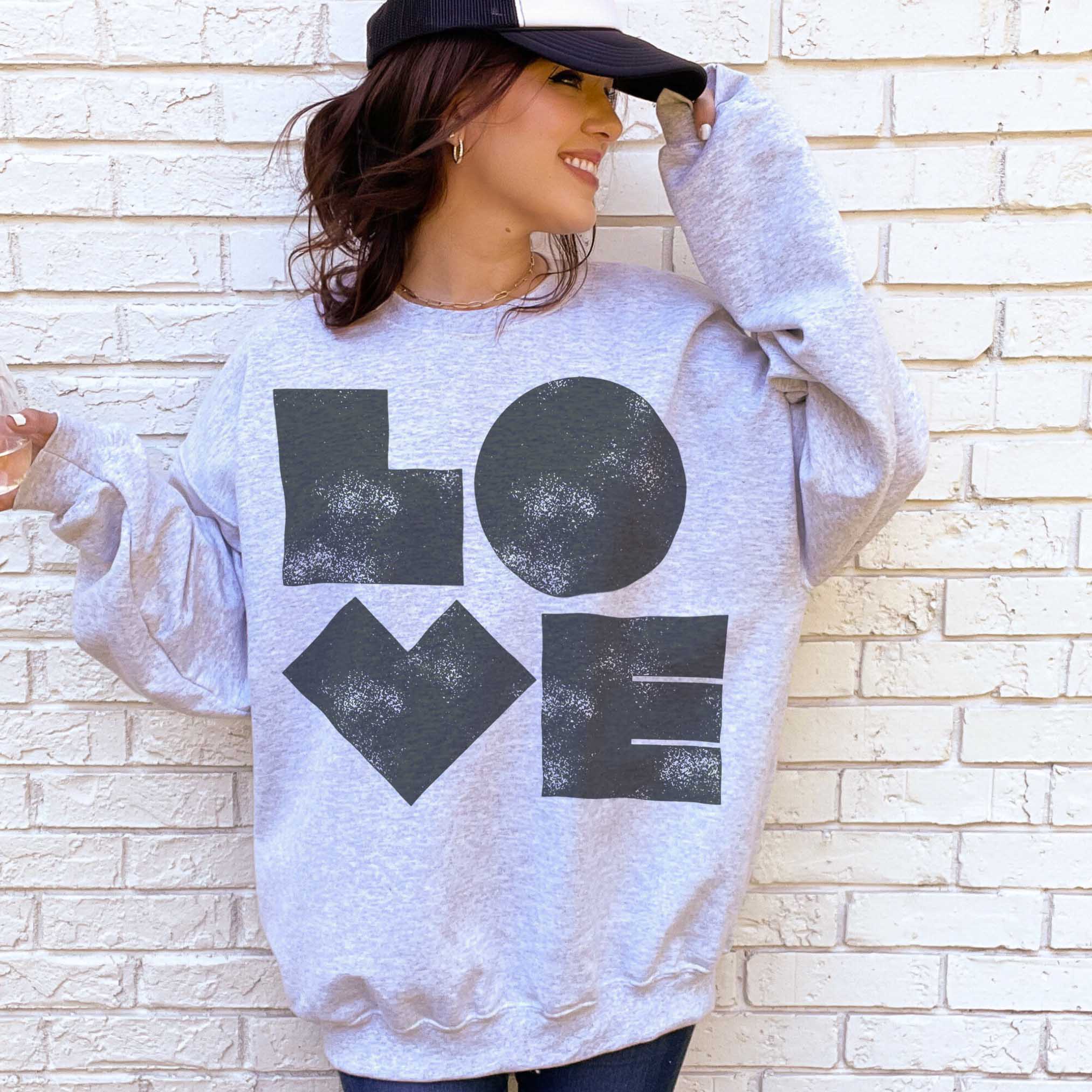 Big grey sweatshirt best sale