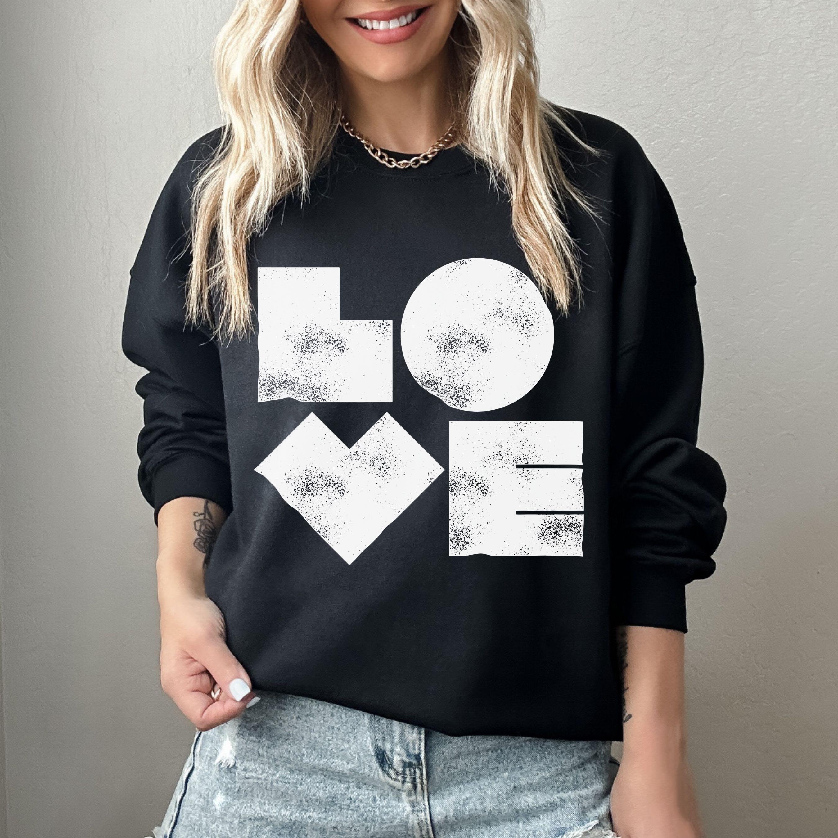 Black love sweatshirt best sale