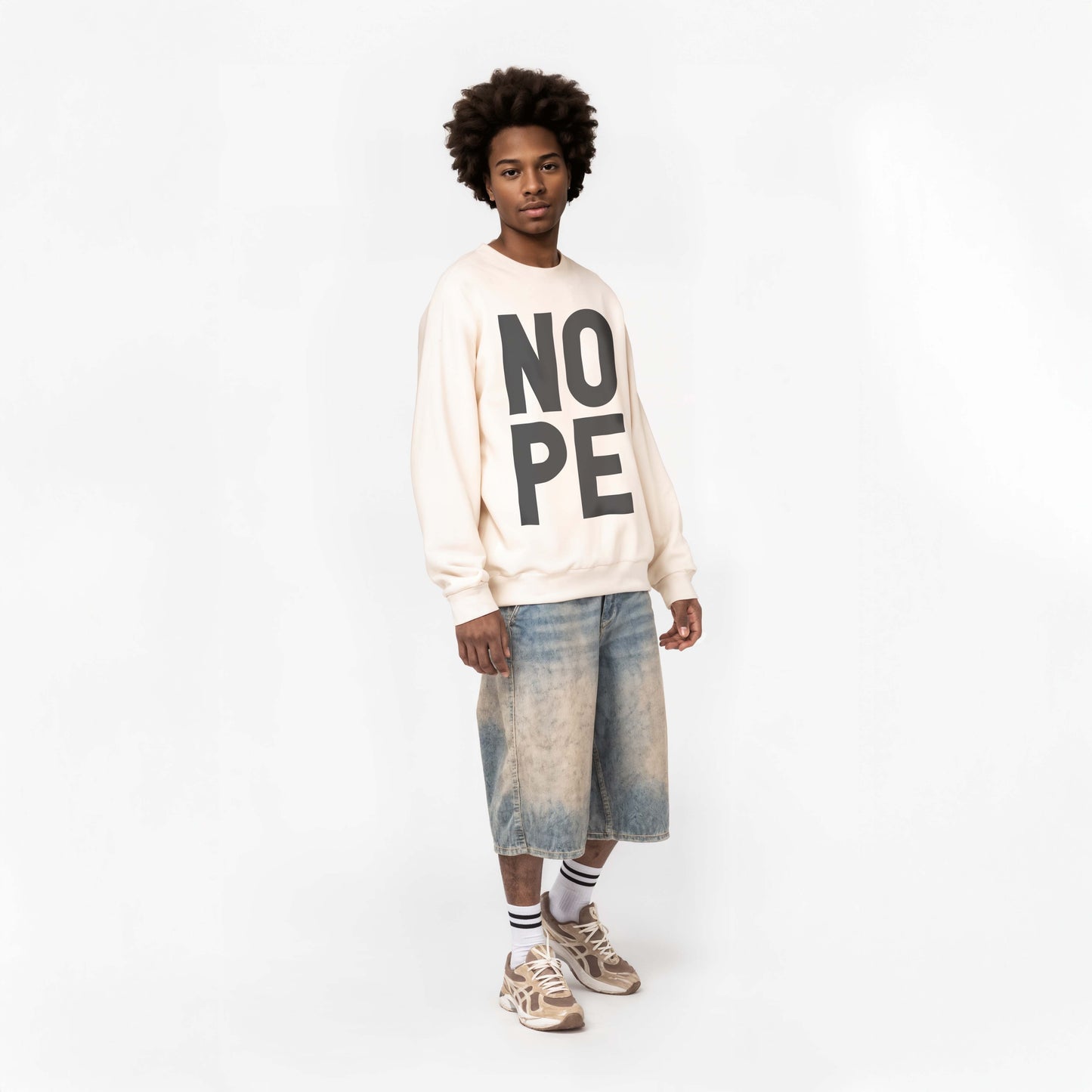 NOPE - Premium Organic Unisex Oversized Sweatshirt