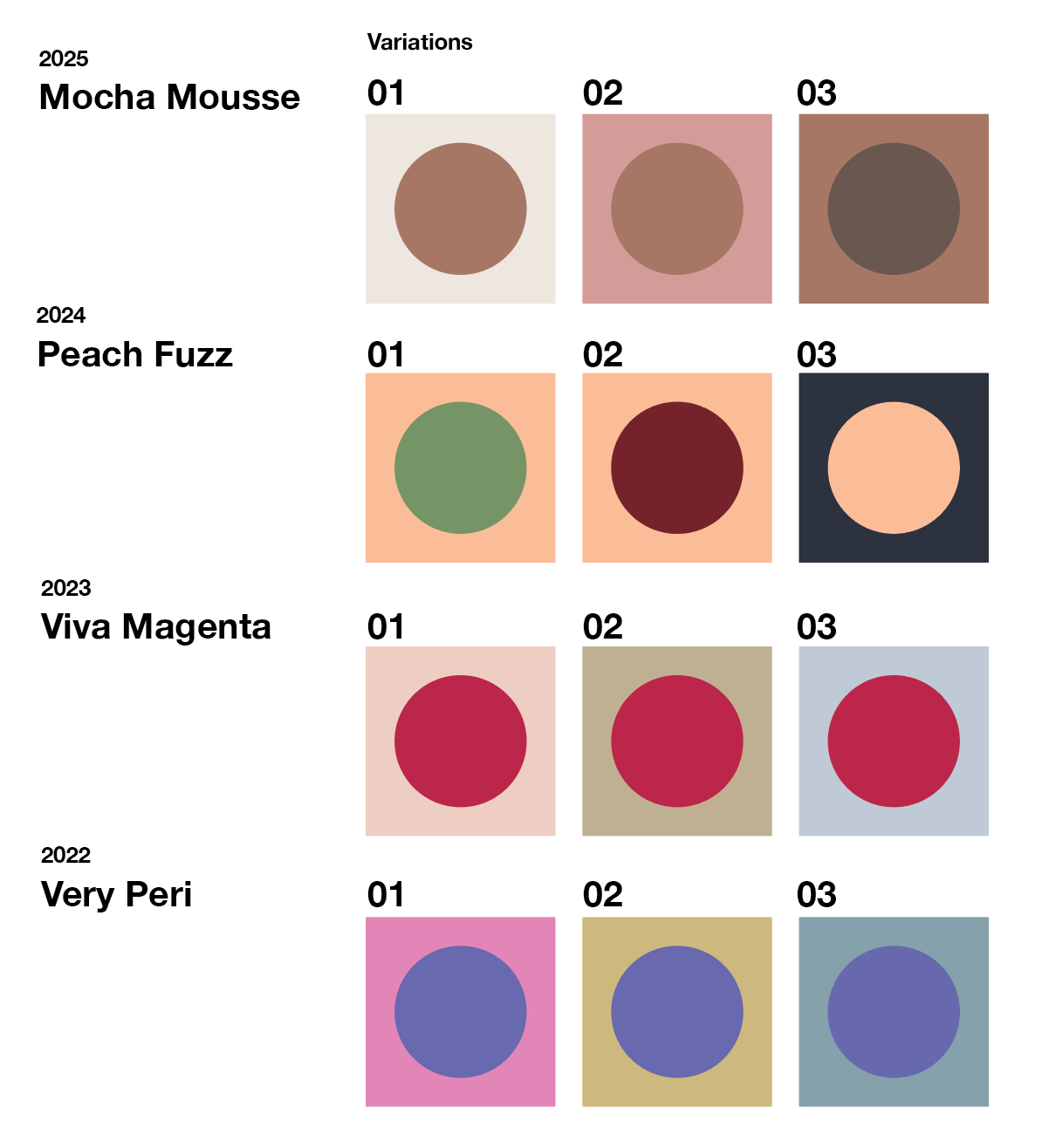 A selections of colour combinations from Pantone's Colour Of the Year, Make you portrait the hottest colour this year with our CMYK matches. 
