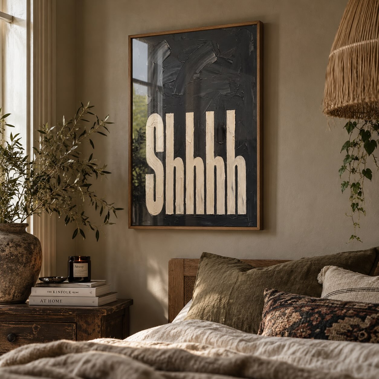Shhhh Bedroom Wall Art