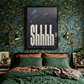 Shhhh Bedroom Wall Art