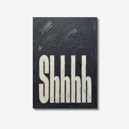 Shhhh Bedroom Wall Art