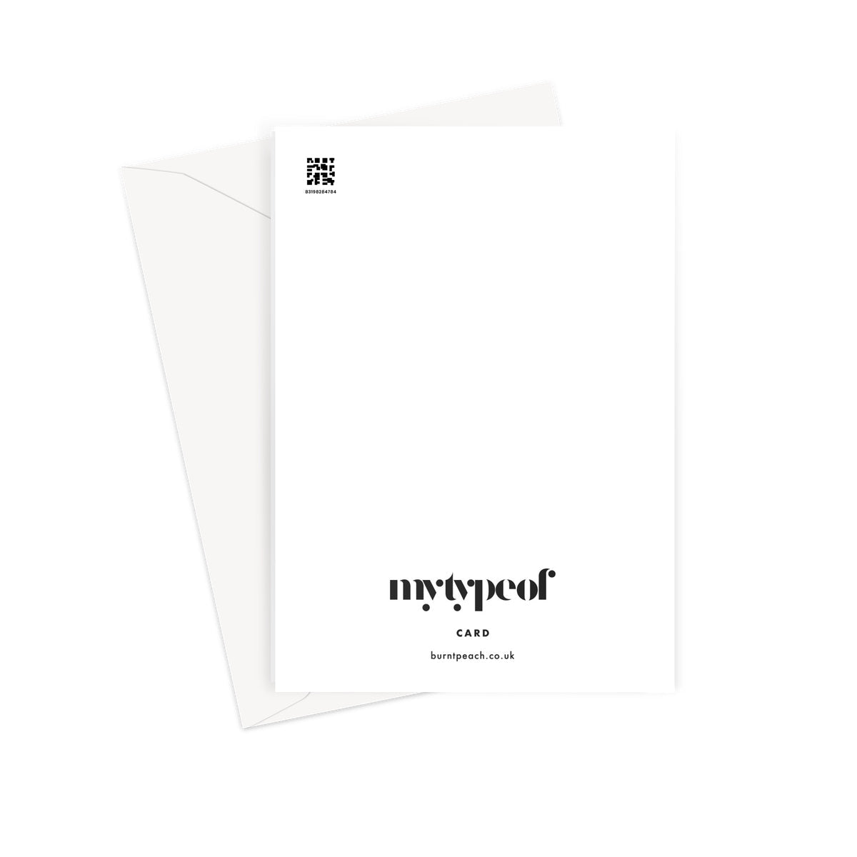 A Little Love - Blue Greeting Card - burnt peach.