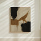 Abstract Canvas Brown 01 - burnt peach.