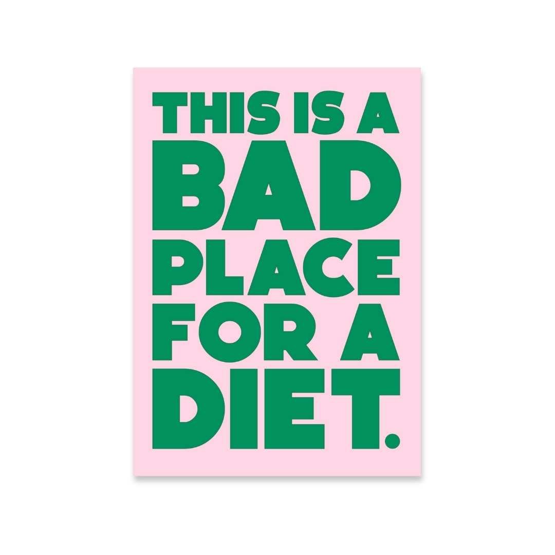Bad Place For A Diet - Digital Download - burnt peach.