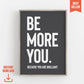 BE MORE YOU - Digital Download - burnt peach.