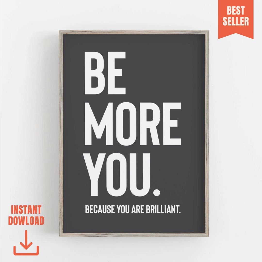 BE MORE YOU - Digital Download - burnt peach.