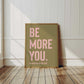Be More...Customisable Name Print - burnt peach.