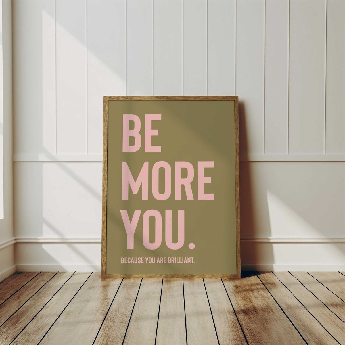 Be More...Customisable Name Print - burnt peach.