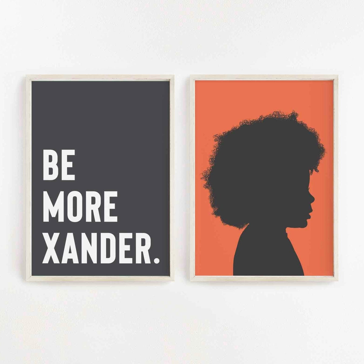 Be More...Customisable Name Print - burnt peach.