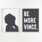 Be More...Customisable Name Print - burnt peach.