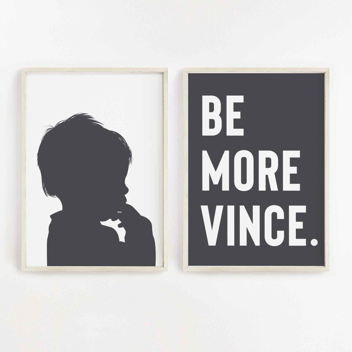 Be More...Customisable Name Print - burnt peach.