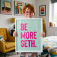 Be More...Customisable Name Print - burnt peach.