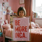 Be More...Customisable Name Print - burnt peach.