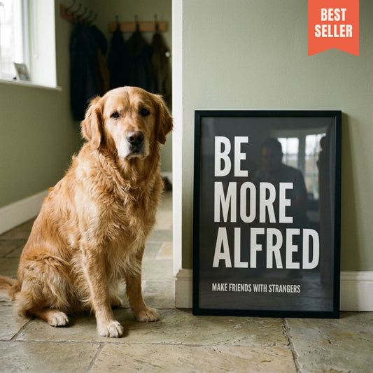 Be More...Customisable Pet Name Print - burnt peach.