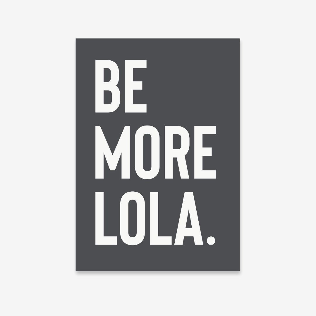 Be More...Customisable Pet Name Print - burnt peach.