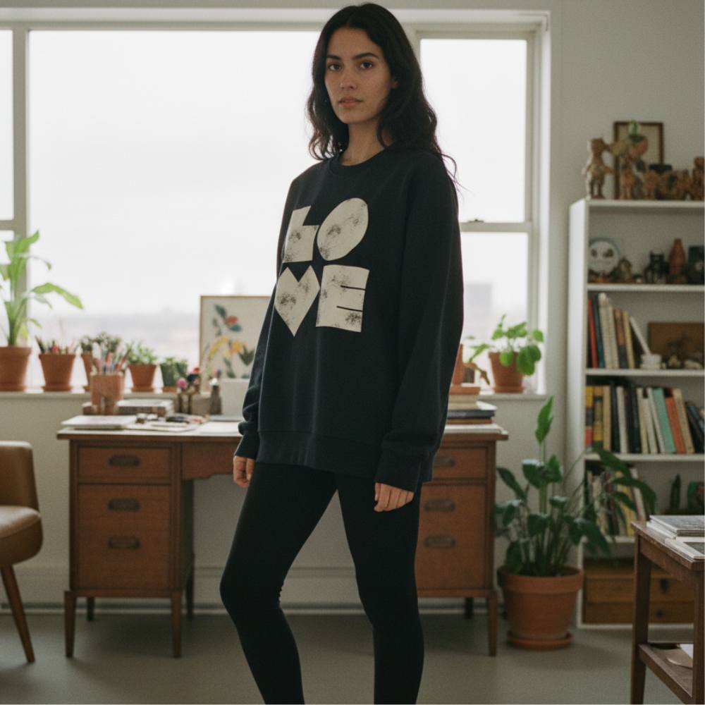 Big Love - Premium Organic Oversized Sweatshirt - burnt peach.