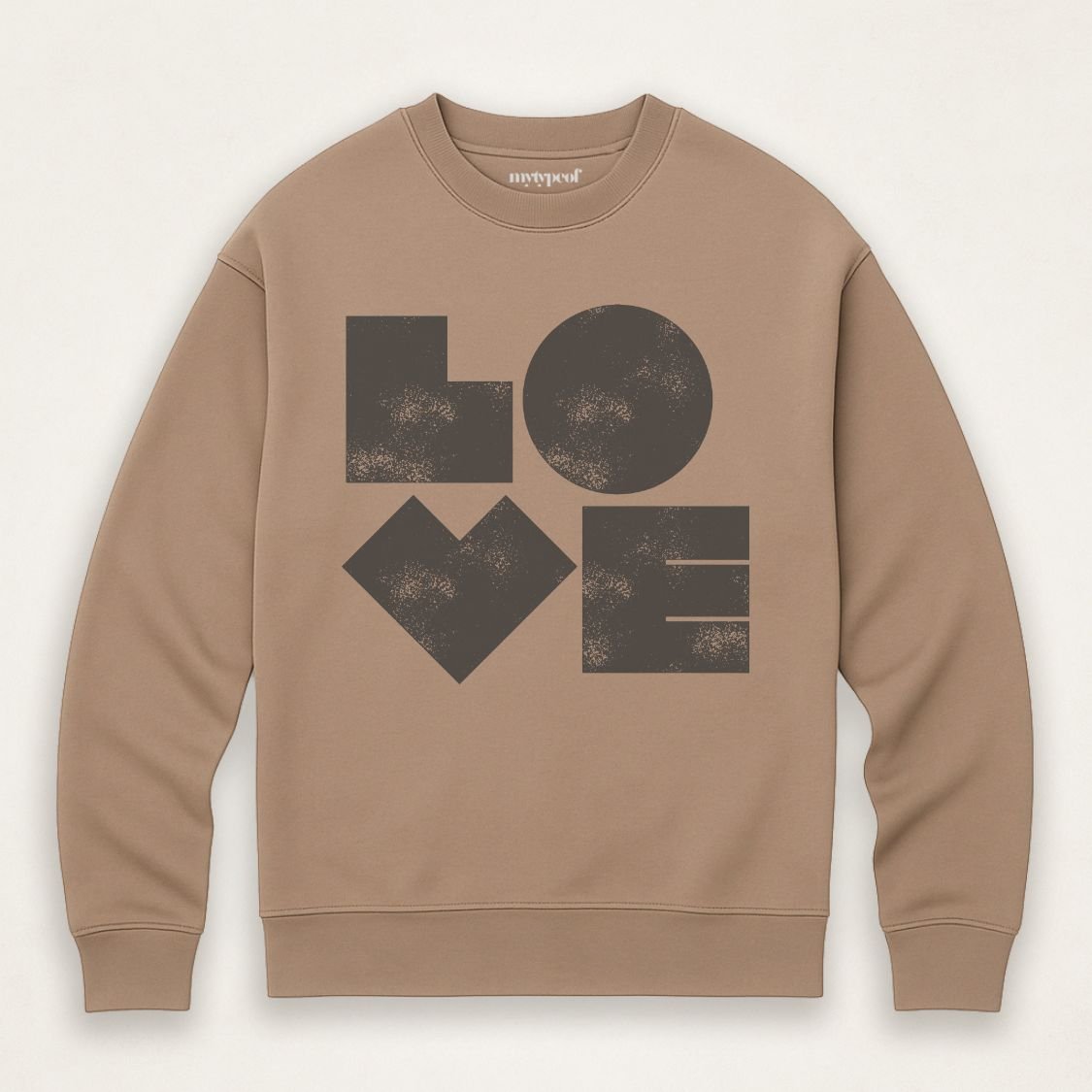 Big Love - Premium Organic Oversized Sweatshirt - burnt peach.