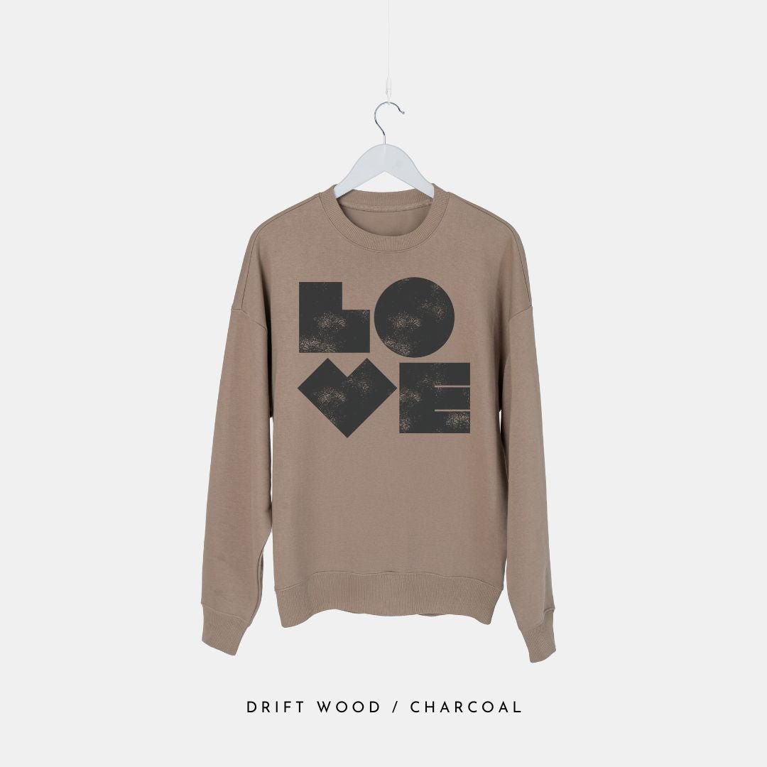 Big Love - Premium Organic Oversized Sweatshirt - burnt peach.