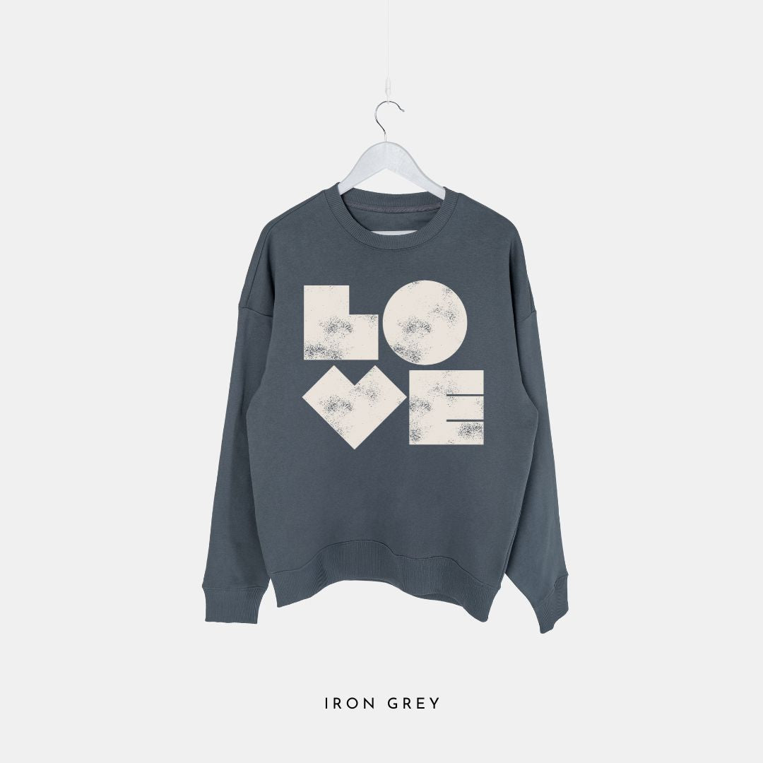 Big Love - Premium Organic Oversized Sweatshirt - burnt peach.