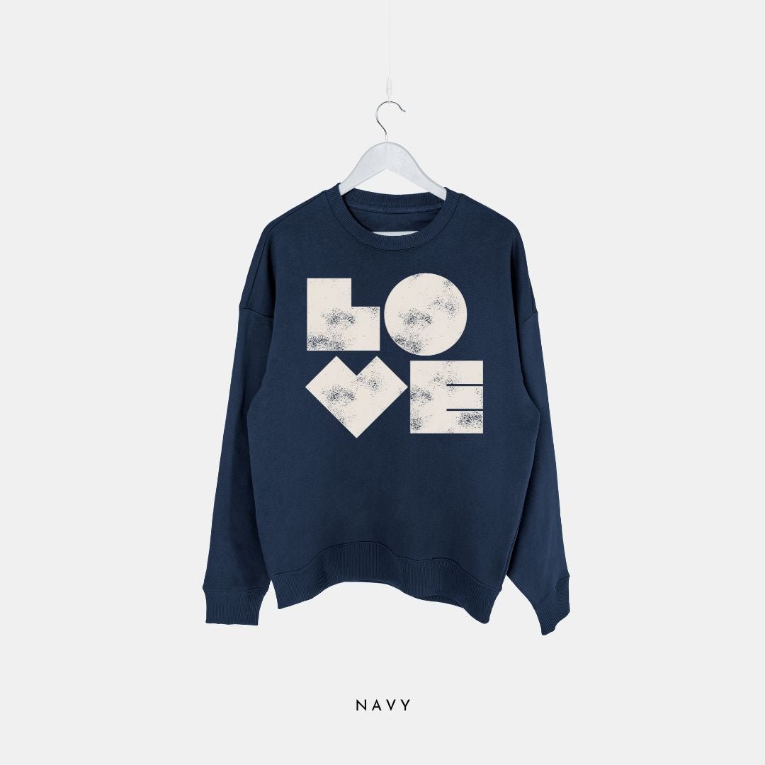Big Love - Premium Organic Oversized Sweatshirt - burnt peach.