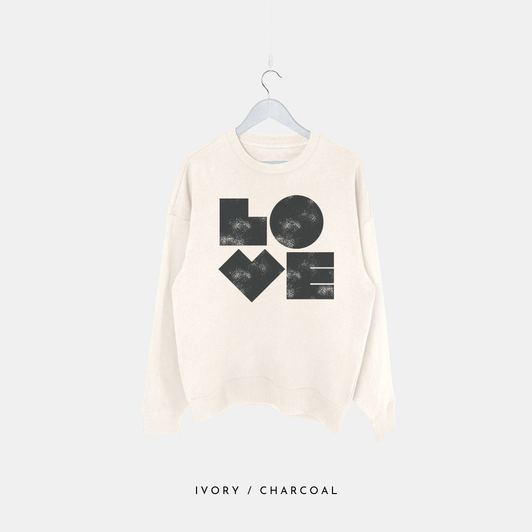 Big Love - Premium Organic Oversized Sweatshirt - burnt peach.