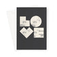 BIG OL' LOVE - Black Greeting Card - burnt peach.