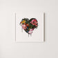 Bursting with love - burnt peach.