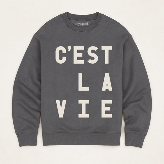 C'est La Vie | Iron Grey | M - burnt peach.